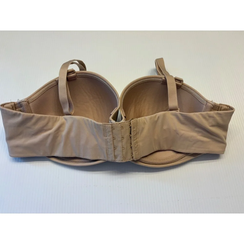 Cacique‎ Strapless Multi-way Bra Womens 40C Tan Smooth Boost Underwire Lingerie